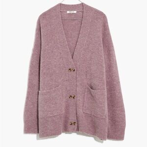 NWT Madewell Purple Allston Long Cardigan Sz L